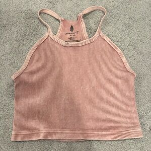 Free People Happiness Runs Tank - Washed Pink Size M/L